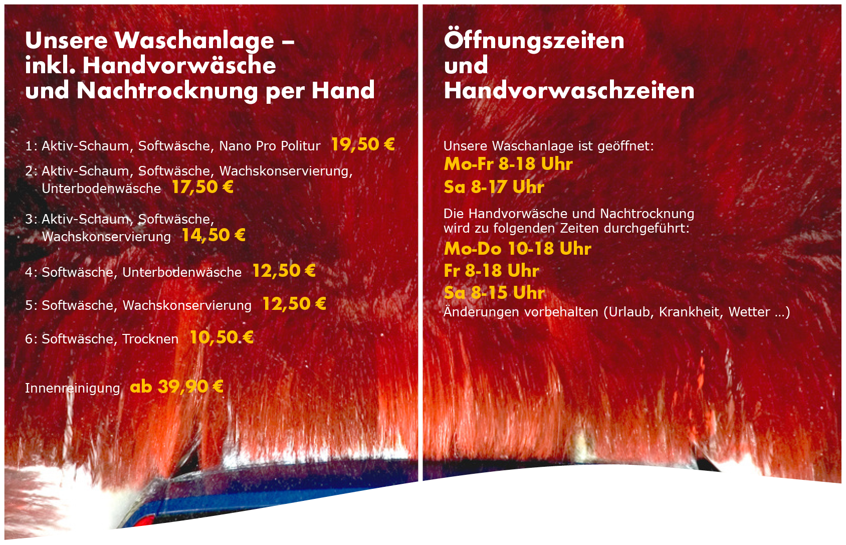 Waschen und Pflegen